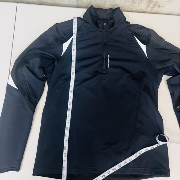 Brooks Women’s 1/2 Zip Black Running Shirt Size M - Picture 4 of 9